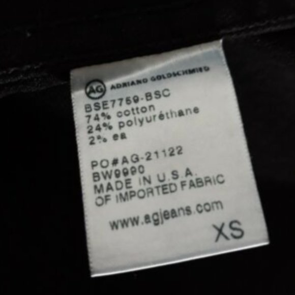 Adriano Goldschmied AG Womens Black Waxed Shirt Jacket Size XS - Picture 8 of 9